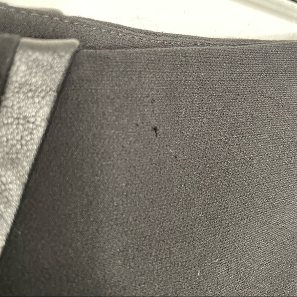 Diane Von Furstenberg Karina Black Leather Trim Mini Skirt Size 6 - Picture 5 of 9